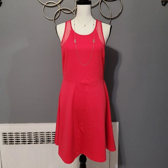 h&m red a line dress Ladies - Red A-line Dress - Size: XXS